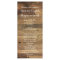 Rustic Country Barn Wood Wedding Program Template