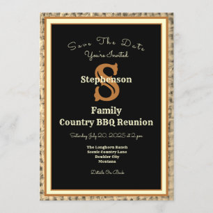 Rustic Country BBQ Reunion Invitation