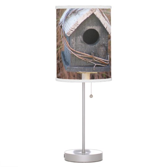 Rustic Country Birdhouse Table Lamp