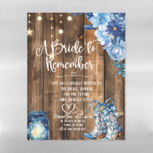 Rustic Country Bridal Shower Invitation