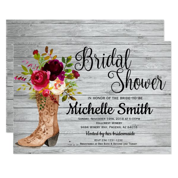 256341167336558196 Rustic Country Bridal Western Boho Bridal Shower Invitation