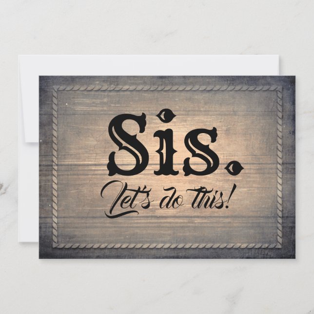 Rustic Country Bridesmaid / Maid of Honor Proposal Invitation (Front)