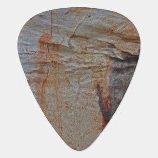 Rustic Country Brown Tree Bark Close-up Photograph Guitar Pick