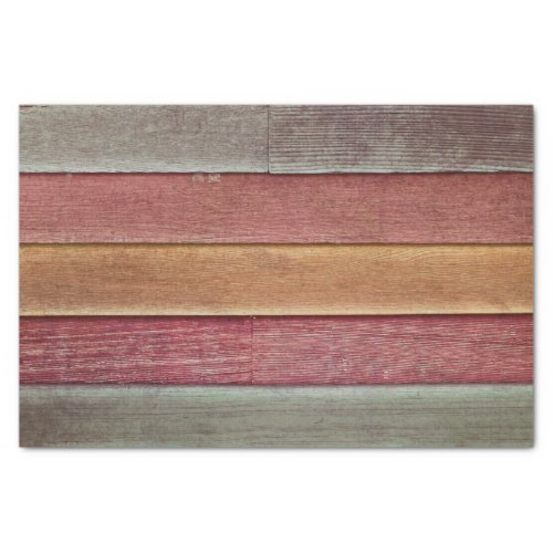Rustic Country Brown Yellow Wood Grain Texture Tissue Paper