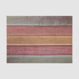 Rustic Country Brown Yellow Wood Grain Texture Tissue Paper