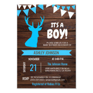 deer baby shower theme