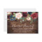 Rustic Country Burgundy Red Wine Rehearsal Dinner