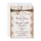 Rustic Country Burlap Bridal Shower Invitations