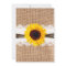 Rustic Country Burlap Sunflower Lace Wedding