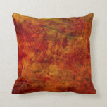 Rustic Country Burnt Orange Brown Texture Throw Pillow