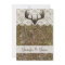 Rustic Country Camo Hunting Antlers Wedding Invite