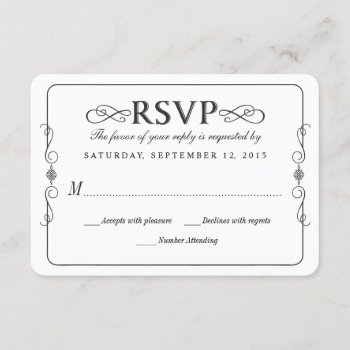 Rustic Country Chalkboard Wedding Rsvp by weddingtrendy at Zazzle