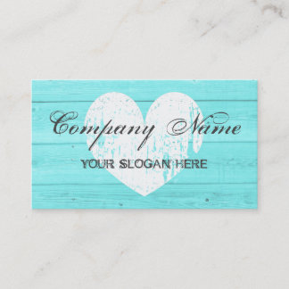 Rustic country chic business card template