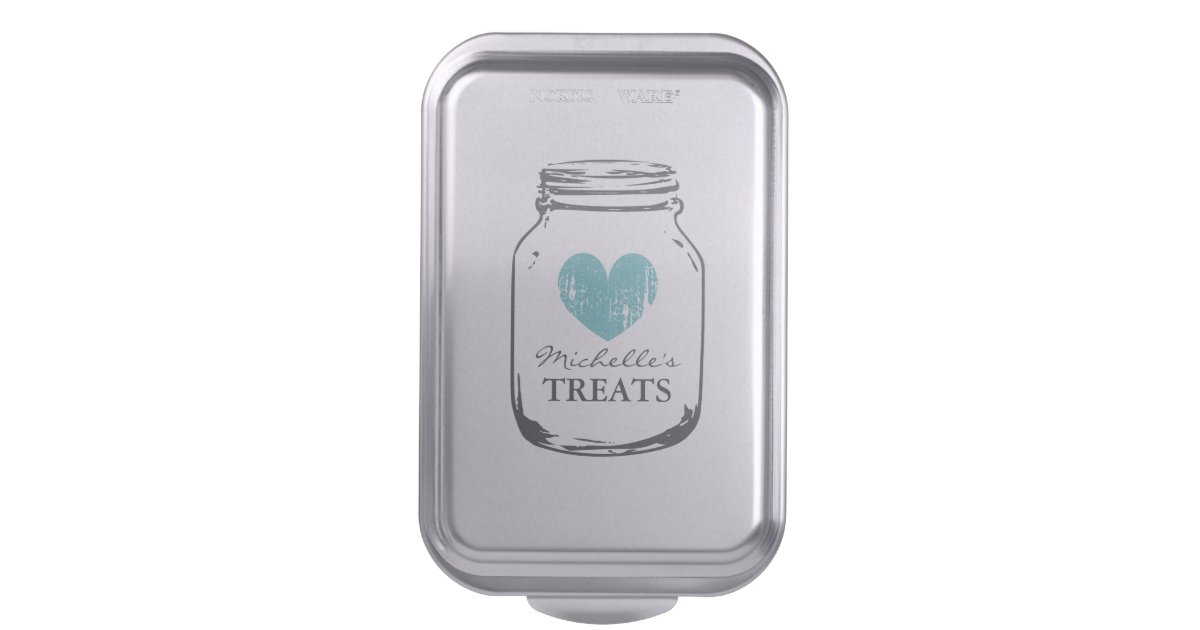 Rustic country chic mason jar baking cake pan