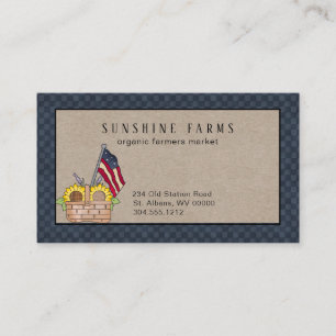 Rustic Country Chicken Farm Business Card