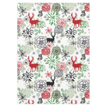 Rustic Country Christmas Holiday Pattern Tablecloth by All_About_Christmas at Zazzle