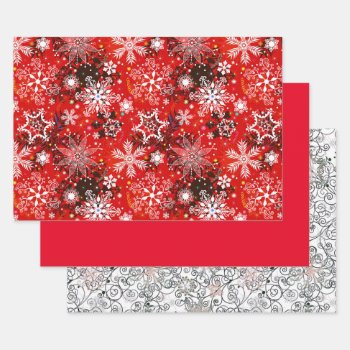 Rustic Country Christmas Holiday Pattern Wrapping Paper Sheets by All_About_Christmas at Zazzle
