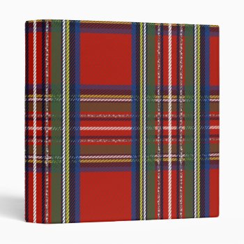 Rustic Country Christmas Holiday Tartan Plaid 3 Ring Binder by All_About_Christmas at Zazzle