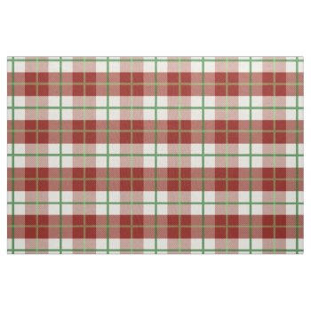 Rustic Country Christmas Holiday Tartan Plaid Fabric by All_About_Christmas at Zazzle