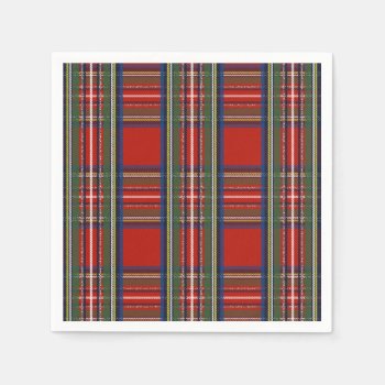 Rustic Country Christmas Holiday Tartan Plaid Napkins by All_About_Christmas at Zazzle