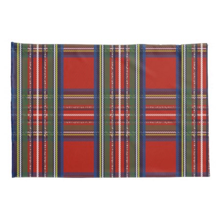 Rustic Country Christmas Holiday Tartan Plaid Pillow Case