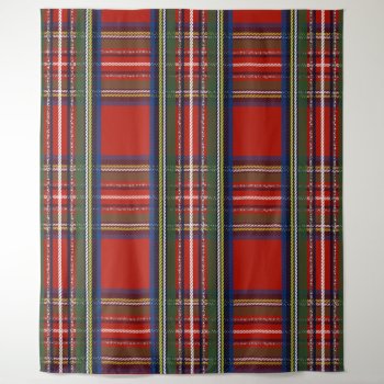 Rustic Country Christmas Holiday Tartan Plaid Tapestry by All_About_Christmas at Zazzle