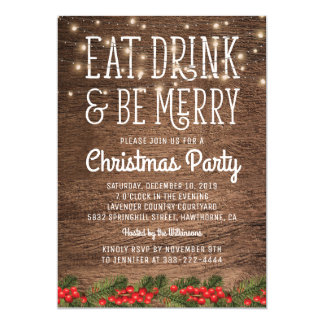 Country Christmas Party Invitations 3