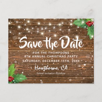 save the date christmas party