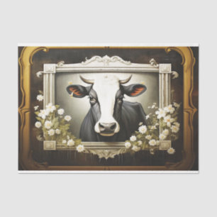 Rustic Country Cow Window Decoupage Tissue Paper