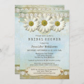 Rustic Country Daisy Bridal Shower Invitation (Front/Back)