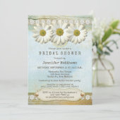 Rustic Country Daisy Bridal Shower Invitation (Standing Front)