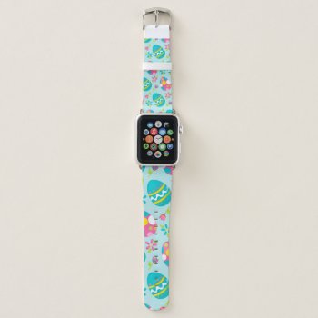 Rustic Country Easter Bunny Holiday Spring Apple Watch Band by Home_Sweet_Holiday at Zazzle