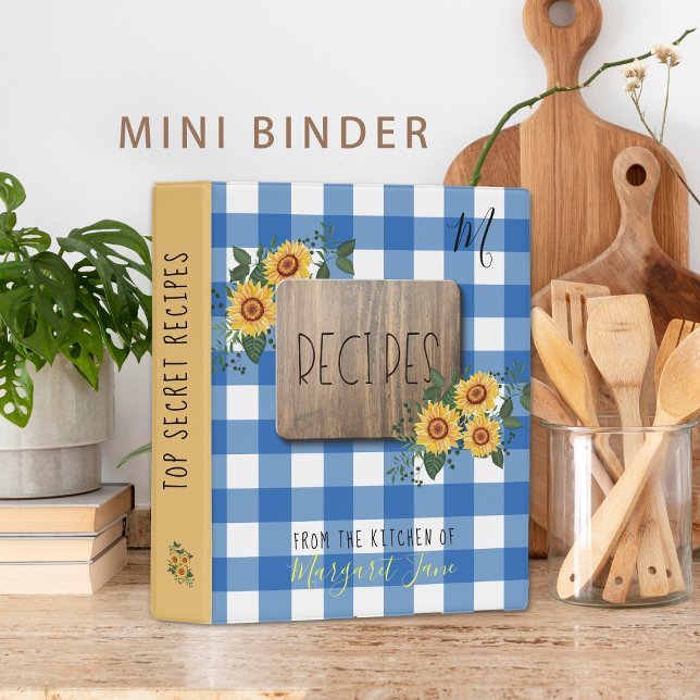 Rustic country family recipe cookbook mini binder (Creator Uploaded)