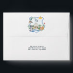 Rustic Country Farm | Barn Wedding Crest  Envelope<br><div class="desc">Elevate your wedding stationery with this elegant personalized envelope featuring a soft watercolor floral crest and custom monogram. Designed to coordinate beautifully with romantic, garden, and classic wedding themes, this envelope adds a thoughtful finishing touch to your invitations. The back flap showcases a hand-painted style frame with florals, greenery, and...</div>