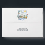 Rustic Country Farm | Barn Wedding Crest  Envelope<br><div class="desc">Elevate your wedding stationery with this elegant personalized envelope featuring a soft watercolor floral crest and custom monogram. Designed to coordinate beautifully with romantic, garden, and classic wedding themes, this envelope adds a thoughtful finishing touch to your invitations. The back flap showcases a hand-painted style frame with florals, greenery, and...</div>