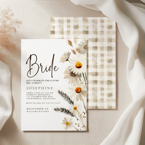 Rustic Country Farm Chicken Bridal Shower Invitation