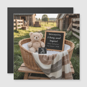 Rustic country Farm House Pregnancy Announcement