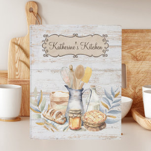 Rustic Country Farmhouse Baking Recipe Cookbook Mini Binder