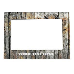 Rustic Country Farmhouse Barn Grain Wood Custom Magnetic Frame