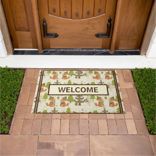Rustic Country Farmhouse Fox Doormat