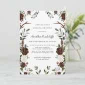 Rustic Country Floral | Bridal Shower Invitation (Standing Front)
