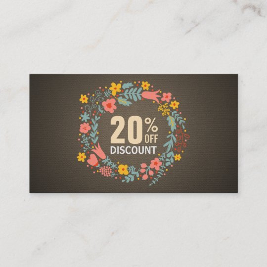 Rustic Country Floral Wreath Discount Coupon Zazzle Com