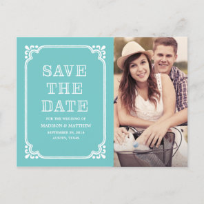 Rustic Country Frame | Save the Date Postcard