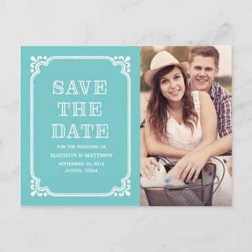 Rustic Country Frame | Save the Date Postcard
