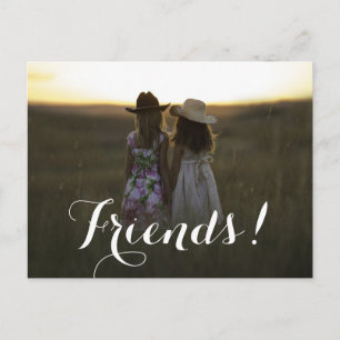 Rustic Country Friends Postcard