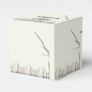 Rustic Country Grasslands Wedding Favor Box