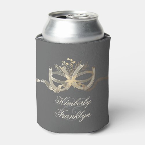 Rustic Country Horseshoes Wedding Can Cooler