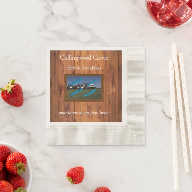 Rustic Country Inn 🤎 Cozy Bed and Breakfast Napkins (Insitu)