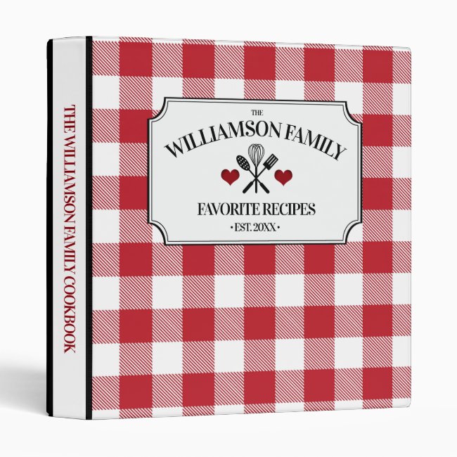 Rustic Country Kitchen Family Cookbook 3 Ring Binder