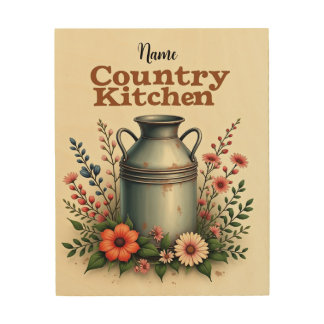 Rustic Country Kitchen Wall Art